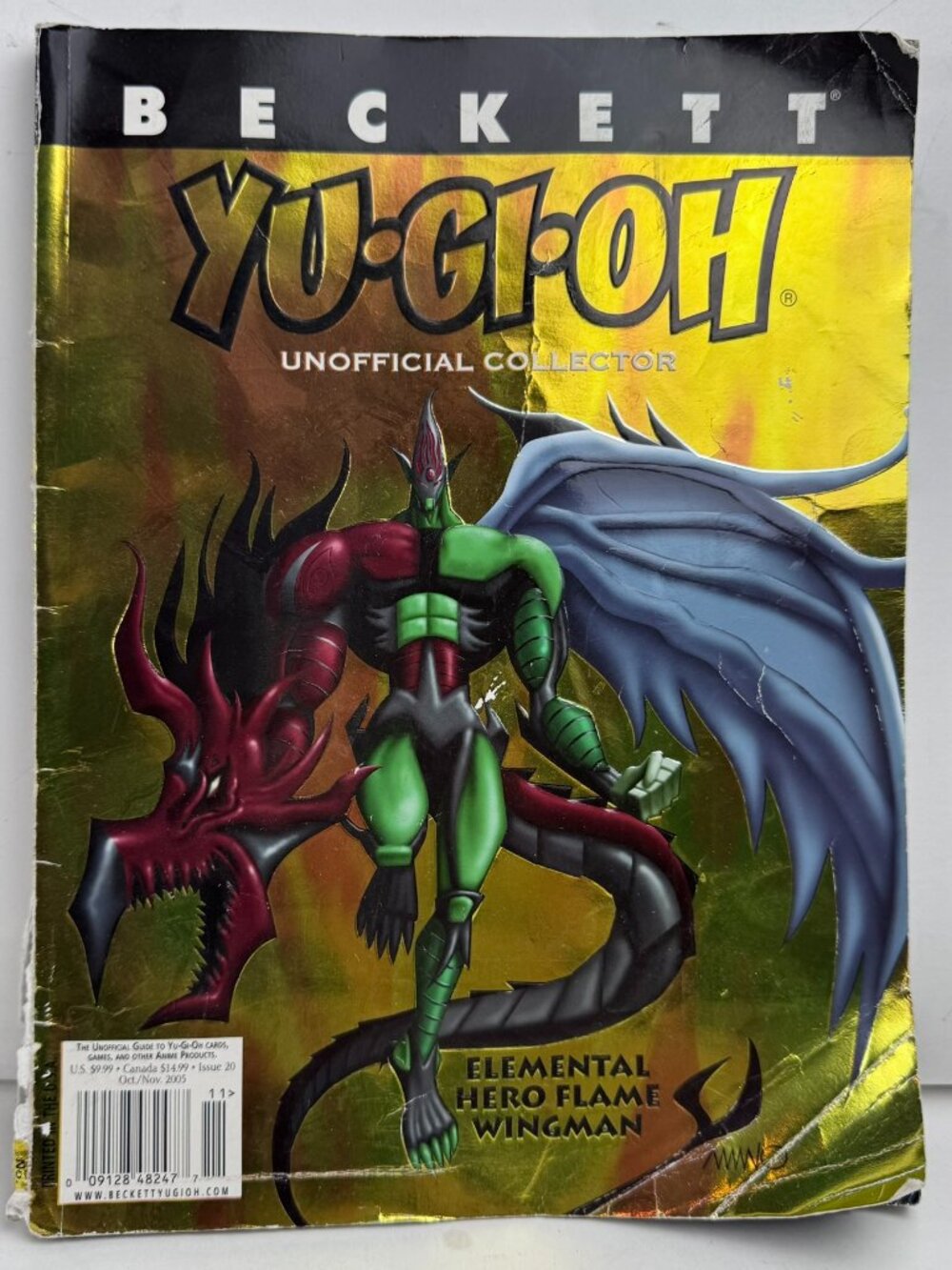 Beckett Yu-Gi-Oh Collector Magazine Issue 20 Oct 2005 Flame Wingman 0912848247